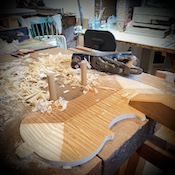 Violin back rough-in